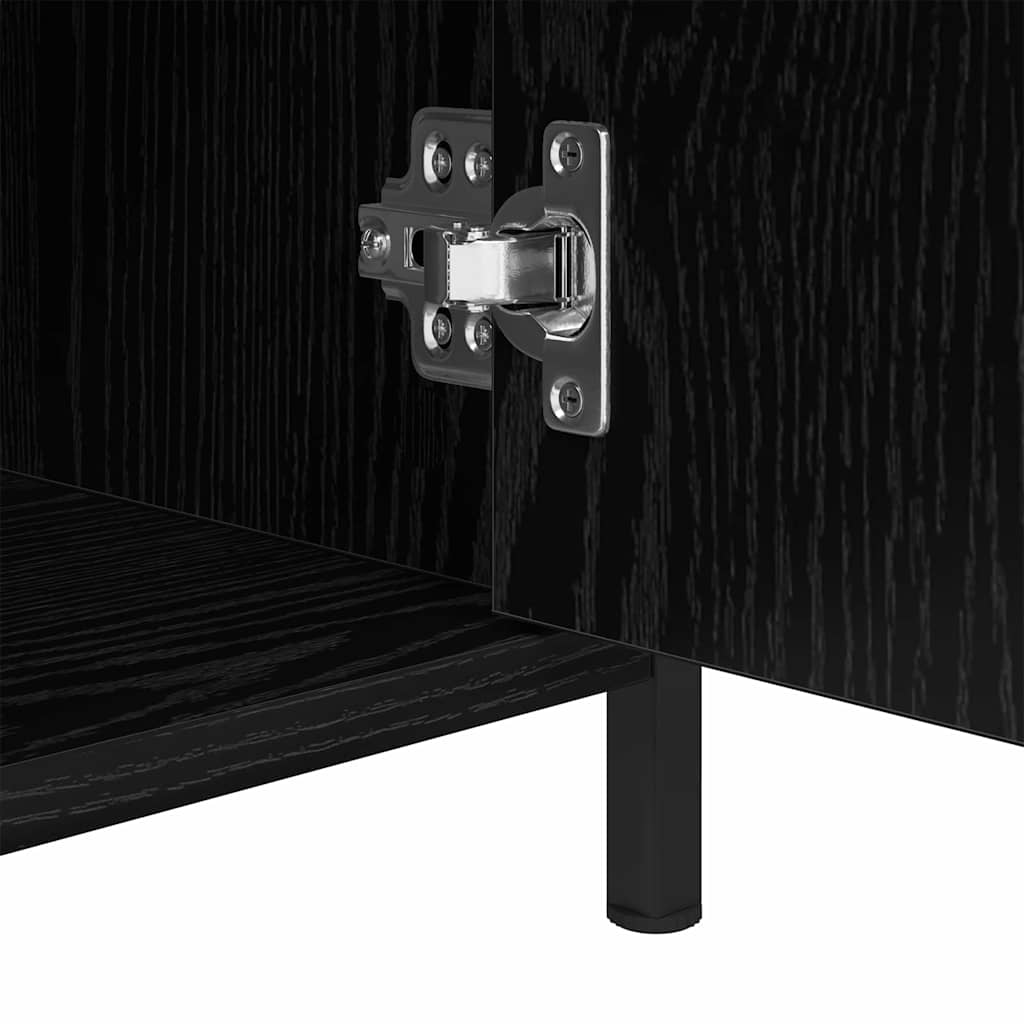 Nachttisch Schwarz Eichen-Optik 40 x 42 x 60 cm Holzwerkstoff