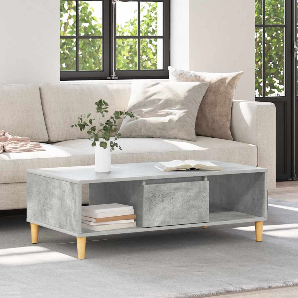 Couchtisch Betongrau 103,5 x 60 x 35 cm Holzwerkstoff