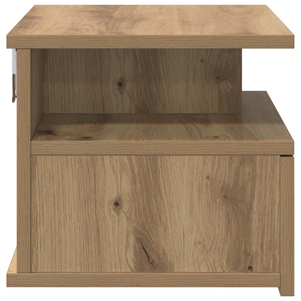 Schwebender Nachttisch Eiche handwerklich 40 x 31 x 27 cm