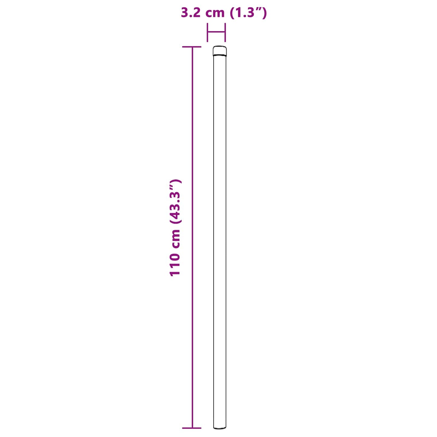 Zaunpfosten 2 Stk. Grün 110 cm Pulverbeschichteter Stahl