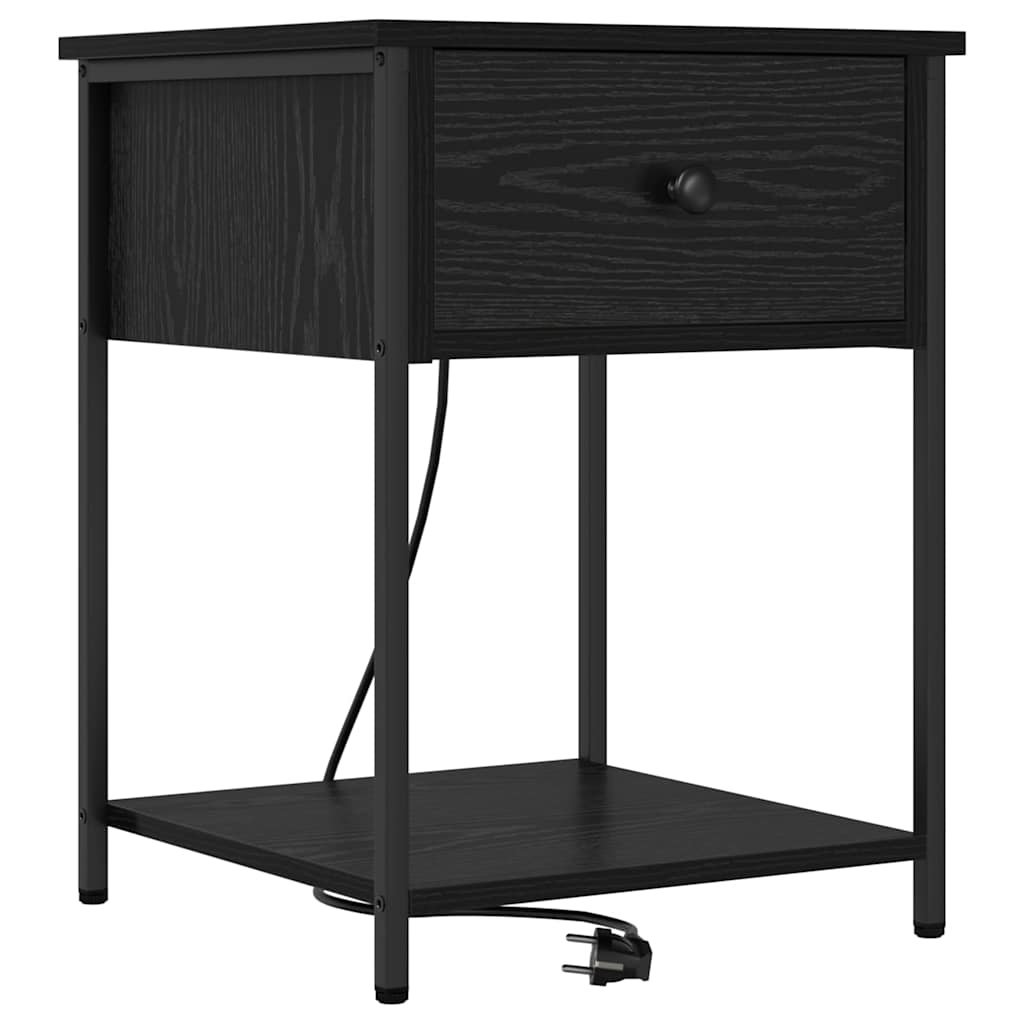Nachttisch Schwarze Eiche 42 x 41 x 56 cm Holzwerkstoff