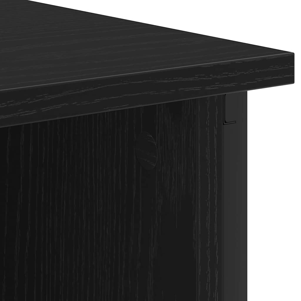 Nachttisch Schwarze Eiche 38 x 31 x 61 cm Holzwerkstoff