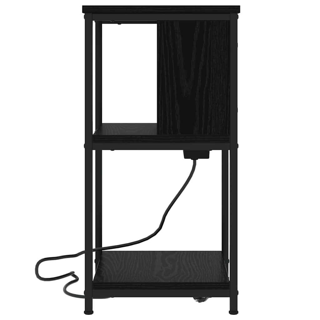 Nachttisch Schwarze Eiche 38 x 31 x 61 cm Holzwerkstoff