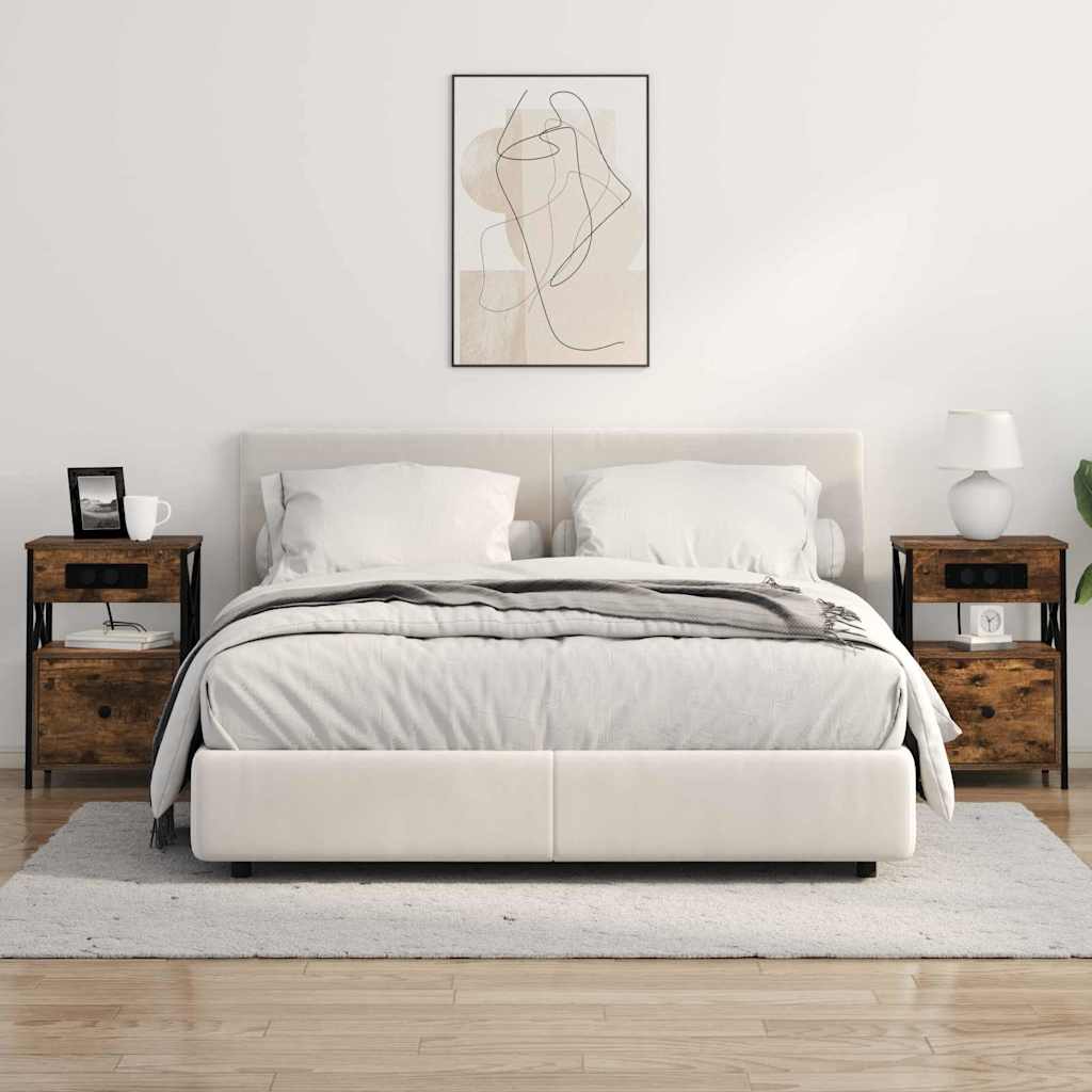 Nachttisch Räuchereiche 40 x 31 x 60 cm Holzwerkstoff