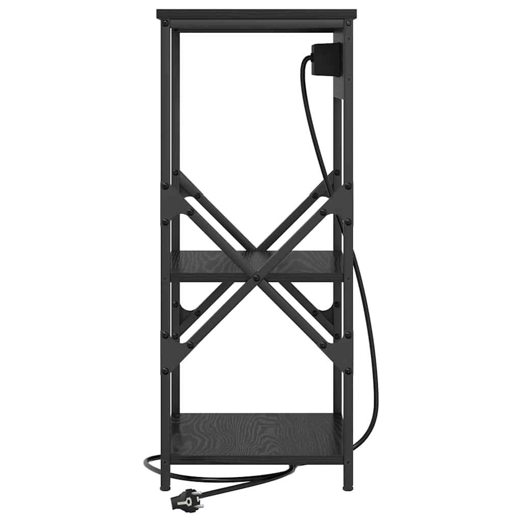 Nachttisch Schwarze Eiche 41 x 31 x 76 cm Holzwerkstoff