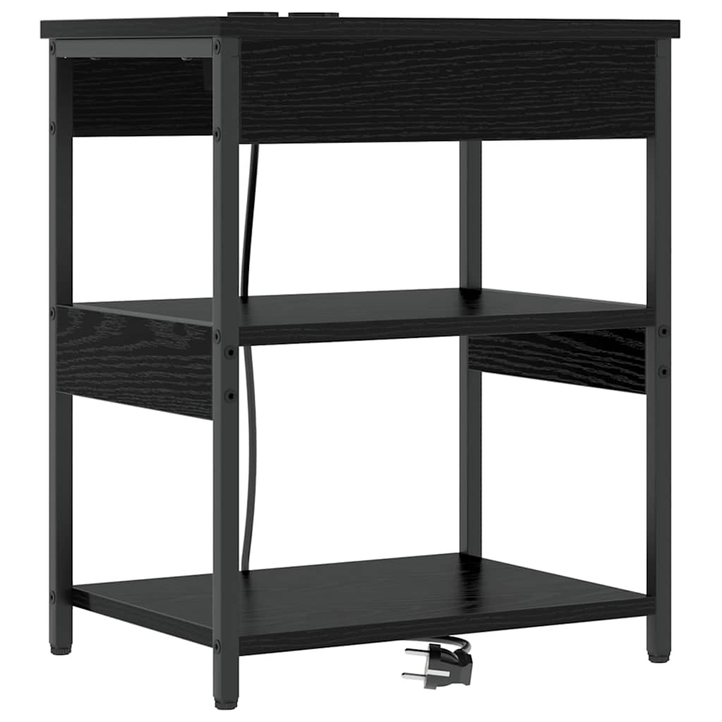 Nachttisch Schwarze Eiche Holzwerkstoff