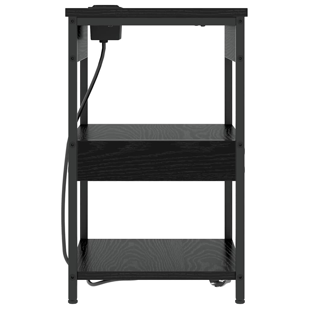 Nachttisch Schwarze Eiche Holzwerkstoff