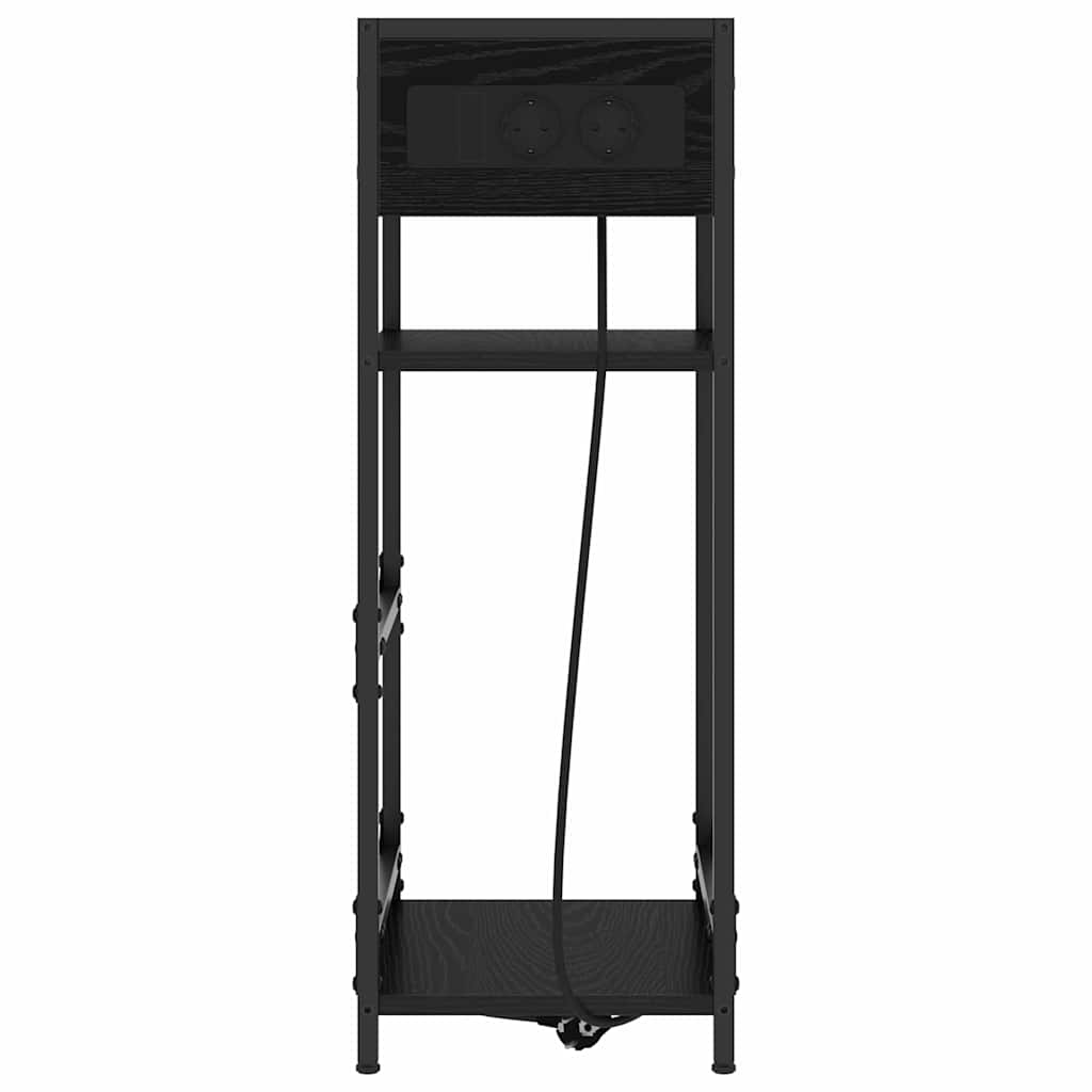 Nachttisch Schwarze Eiche 40 x 27 x 76 cm Holzwerkstoff