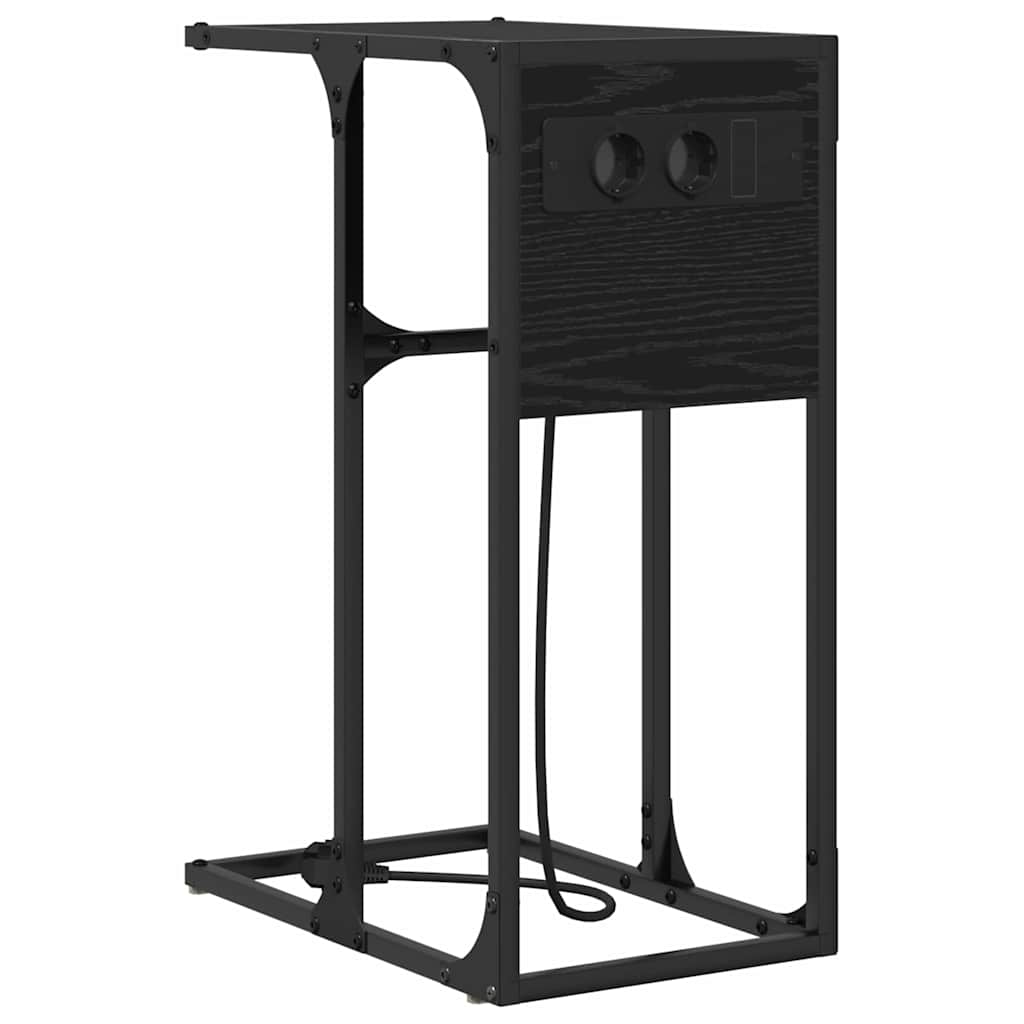 Nachttisch Schwarze Eiche Holzwerkstoff
