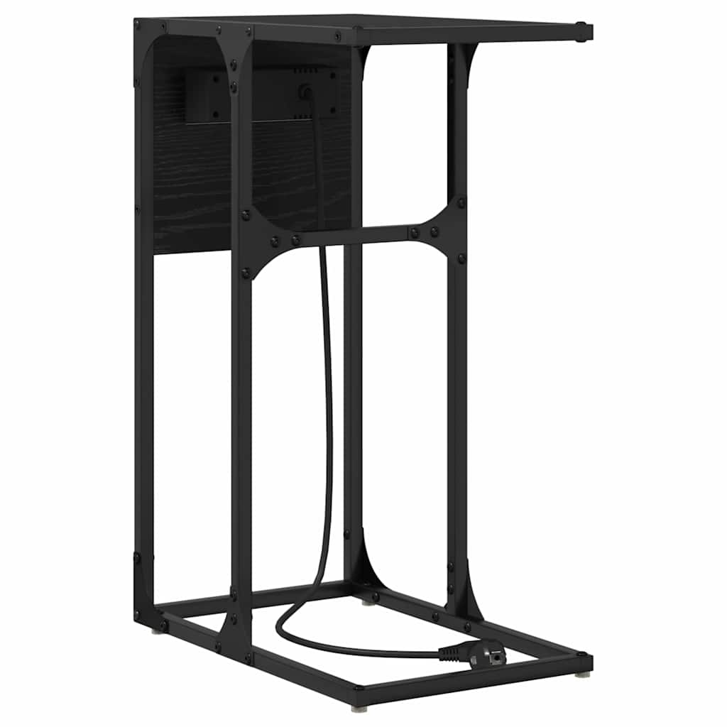 Nachttisch Schwarze Eiche Holzwerkstoff