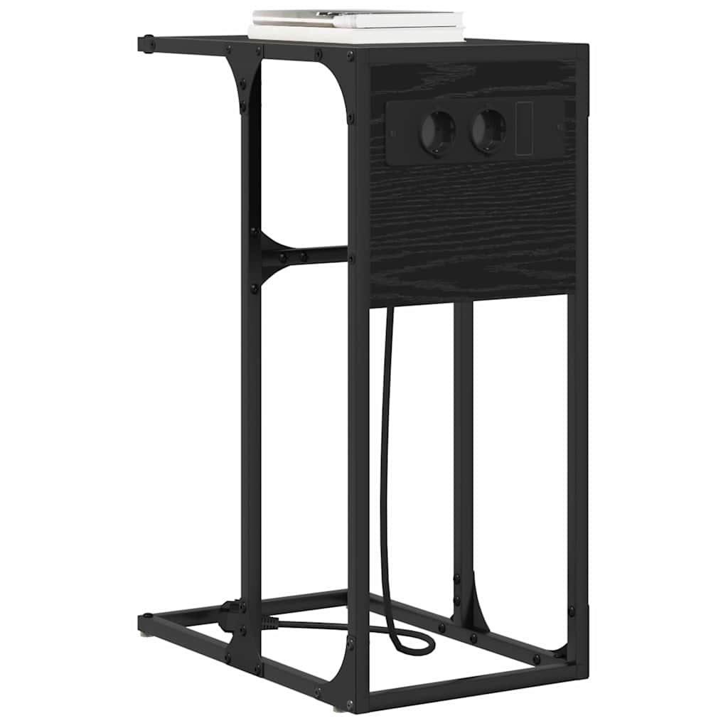 Nachttisch Schwarze Eiche Holzwerkstoff