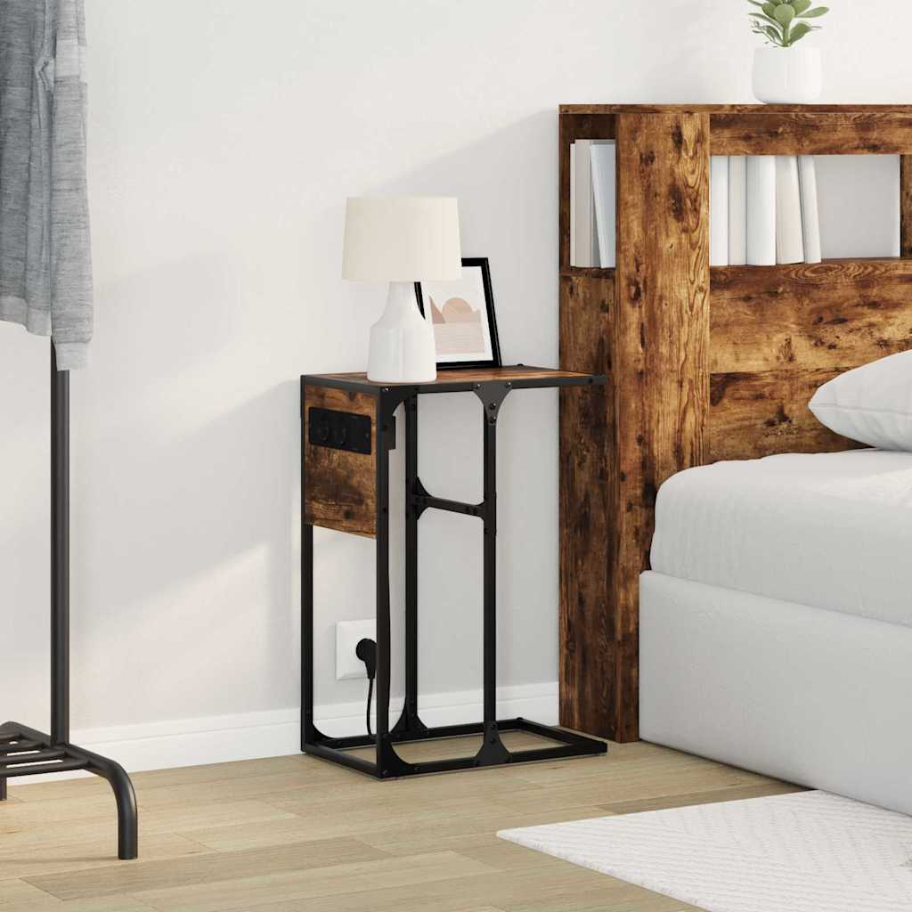 Nachttisch Räuchereiche Holzwerkstoff
