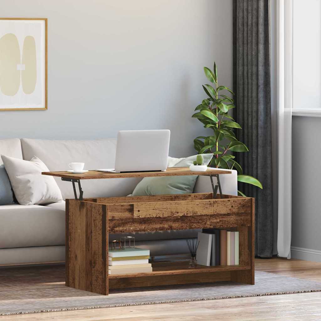Couchtisch Altholz 102 x 50 x 52.5 cm Holzwerkstoff