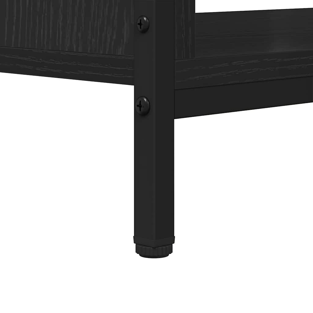 TV-Schränk Schwarz Eichen-Optik 100 x 40 x 45 cm Holzwerkstoff