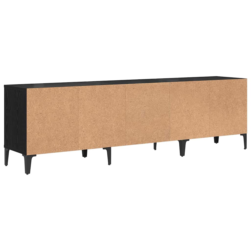 TV-Schränk Schwarz Eichen-Optik 150 x 30 x 44.5 cm