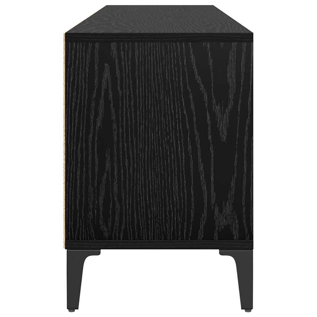 TV-Schränk Schwarz Eichen-Optik 150 x 30 x 44.5 cm