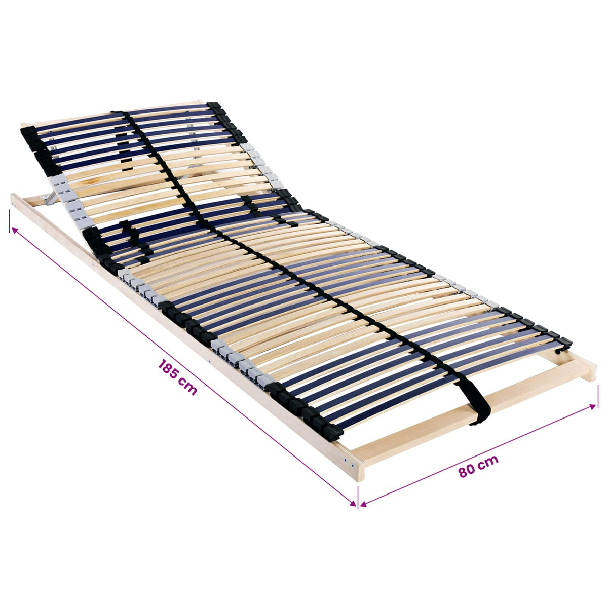 Bett-Lattenrost Braun 80 x 190 cm Massivholz Buche
