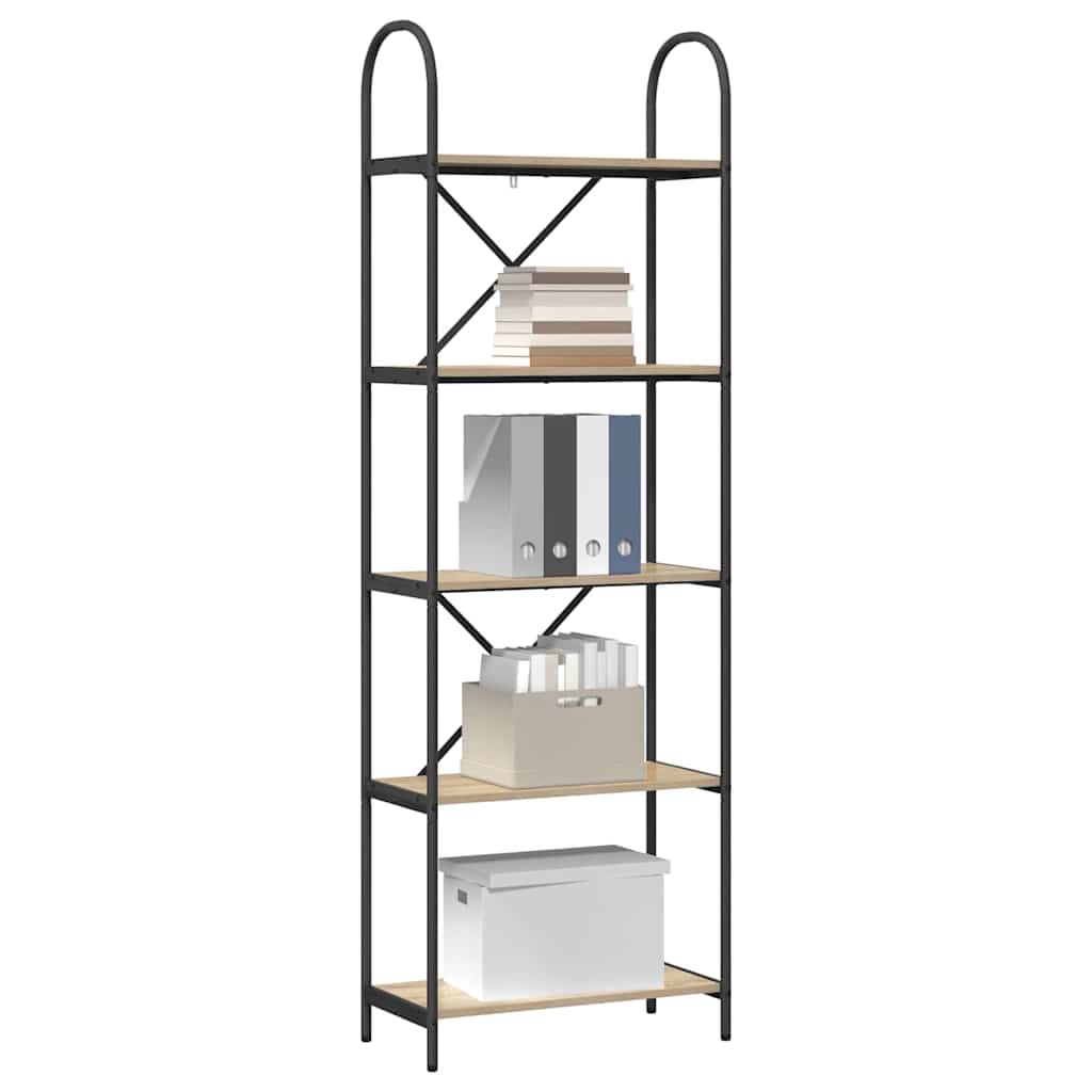 Regal Sonoma-Eiche 60 x 30 x 183 cm Holzwerkstoff
