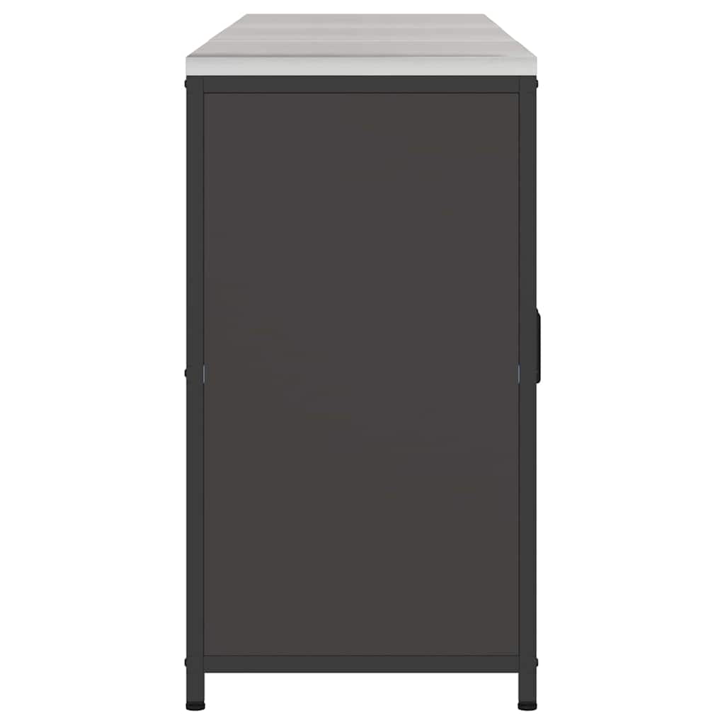 Küchenlager-Set mit Regal 3 pcs Schwarz 210 x 50 x 92 cm