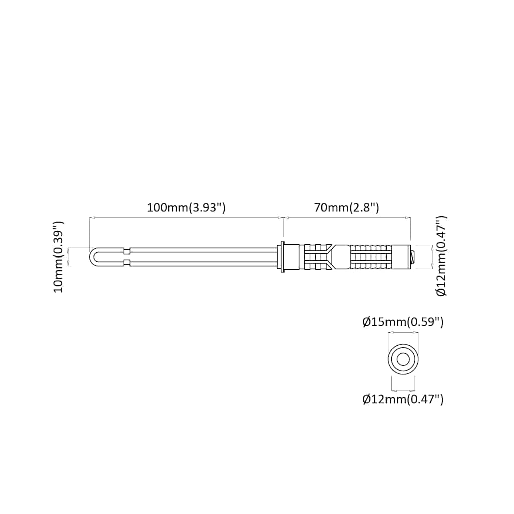 Schwebende Regalträger 12 pcs Braun Ø10 x 170 mm Stahl