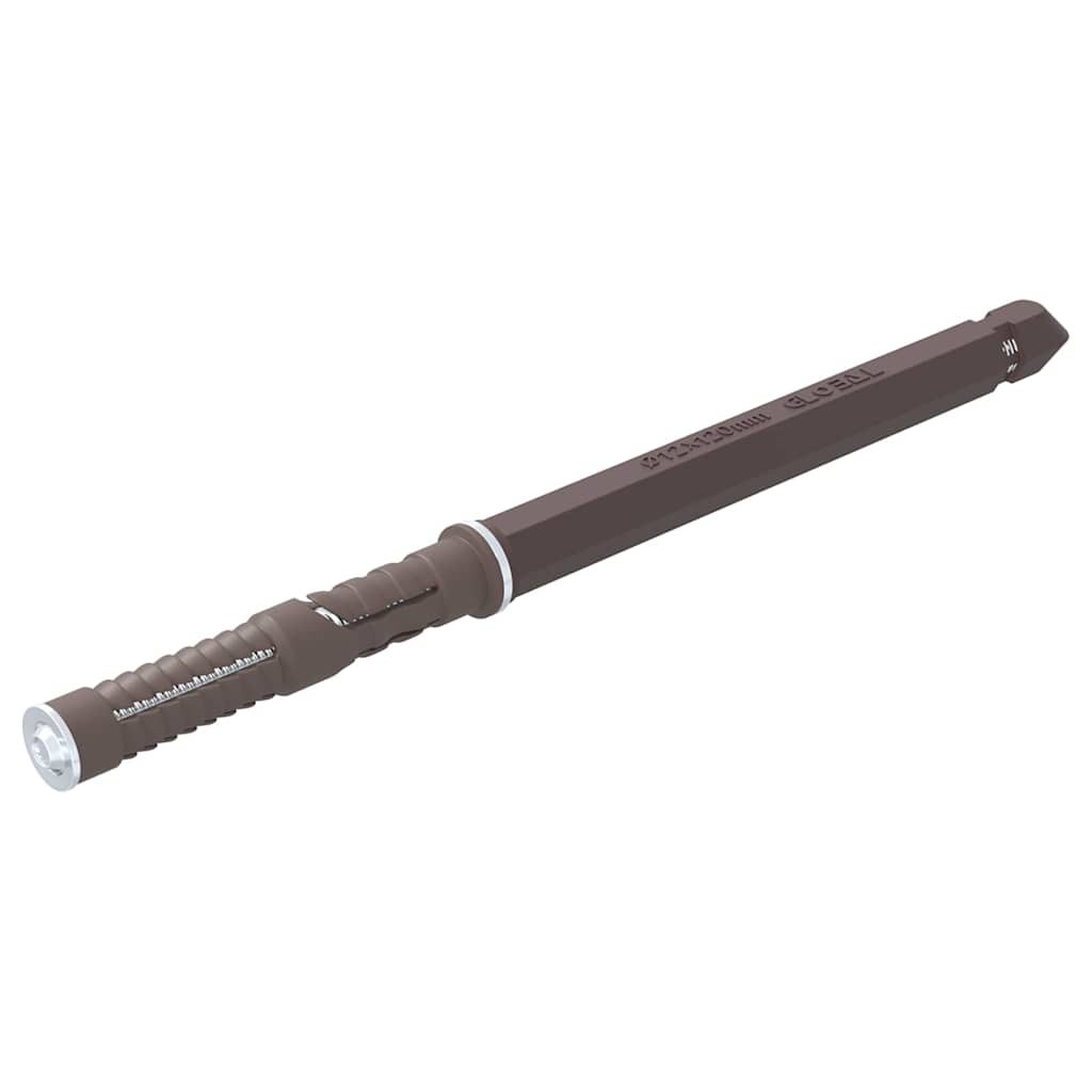 Schwebende Regalträger 12 pcs Braun Ø12 x 190 mm Stahl