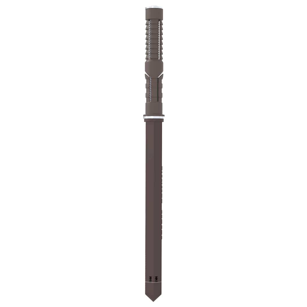Schwebende Regalträger 12 pcs Braun Ø12 x 190 mm Stahl