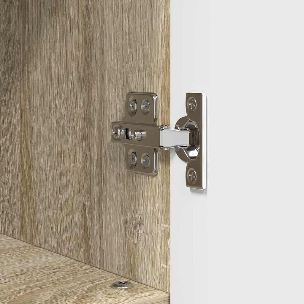 Badezimmermöbel Set mit Regal 3 pcs Sonoma-Eiche Holzwerkstoff