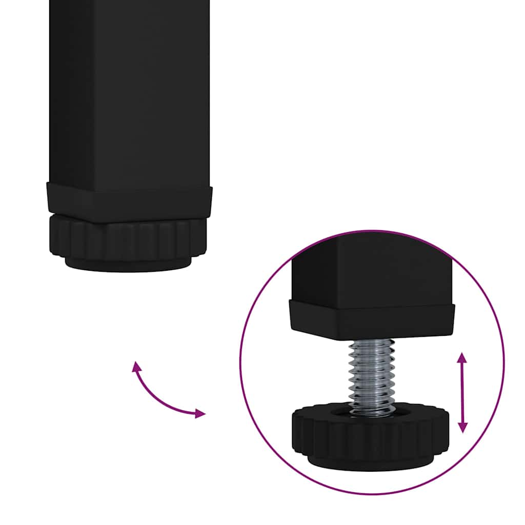 Badezimmermöbel-Set mit Regal 2 pcs Weiß Sperrholz und Metall