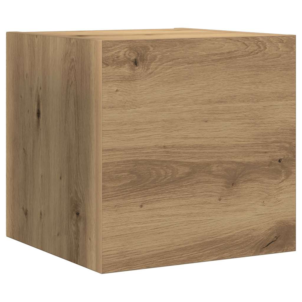 TV-Schrank-Set Wandmontiert 4 pcs Artisan-Eiche 80 x 30 x 30 cm