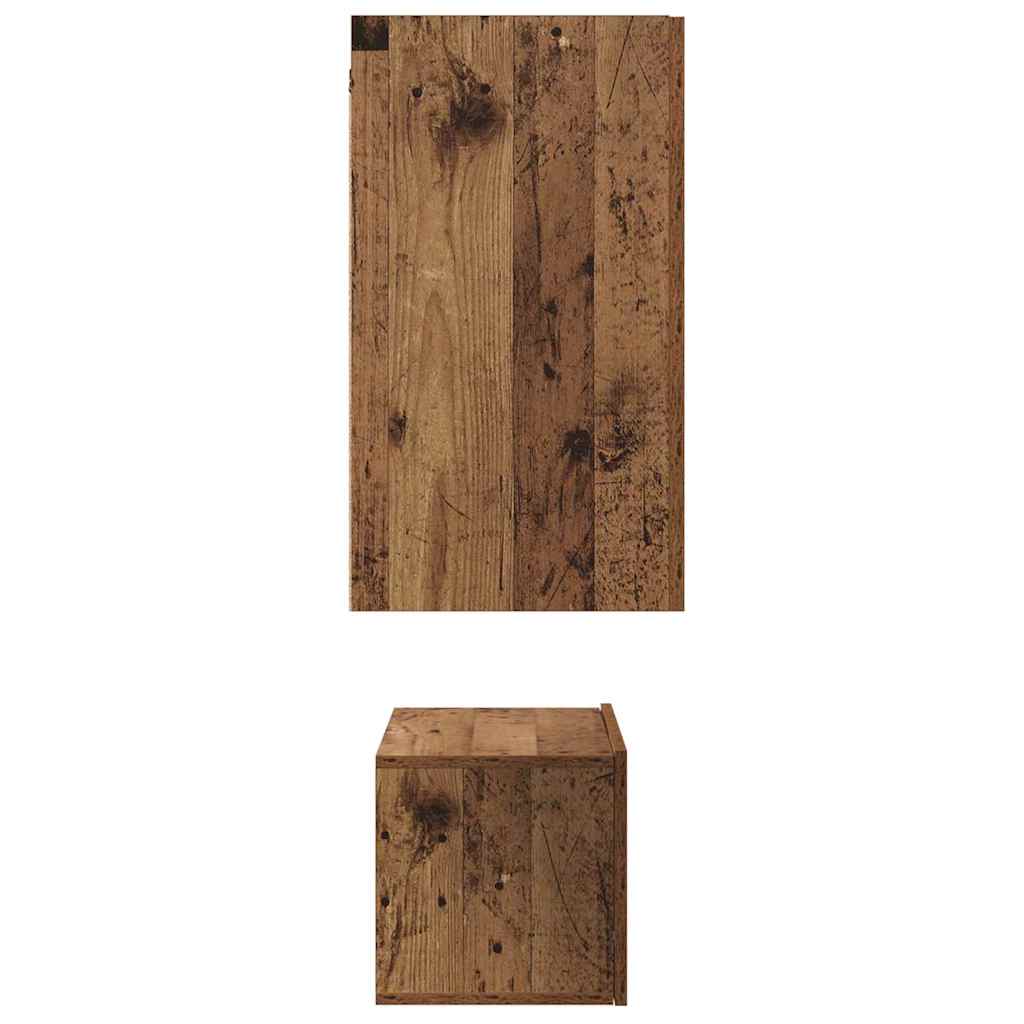 TV-Schrank-Set 3 pcs Altholz 60 x 30 x 30 cm Holzwerkstoff