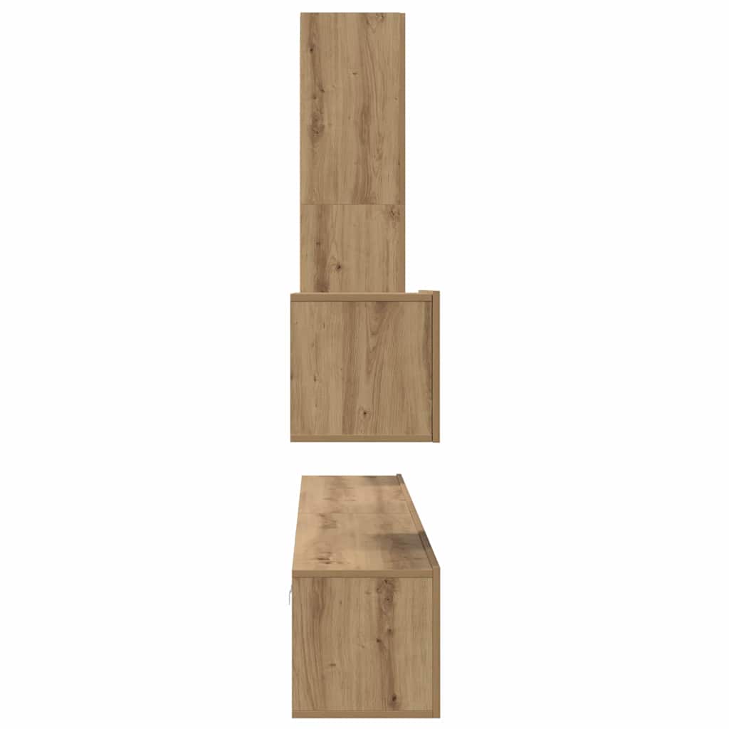 TV-Schrank Set 4 pcs Artisan-Eiche 200 x 30 x 30 cm