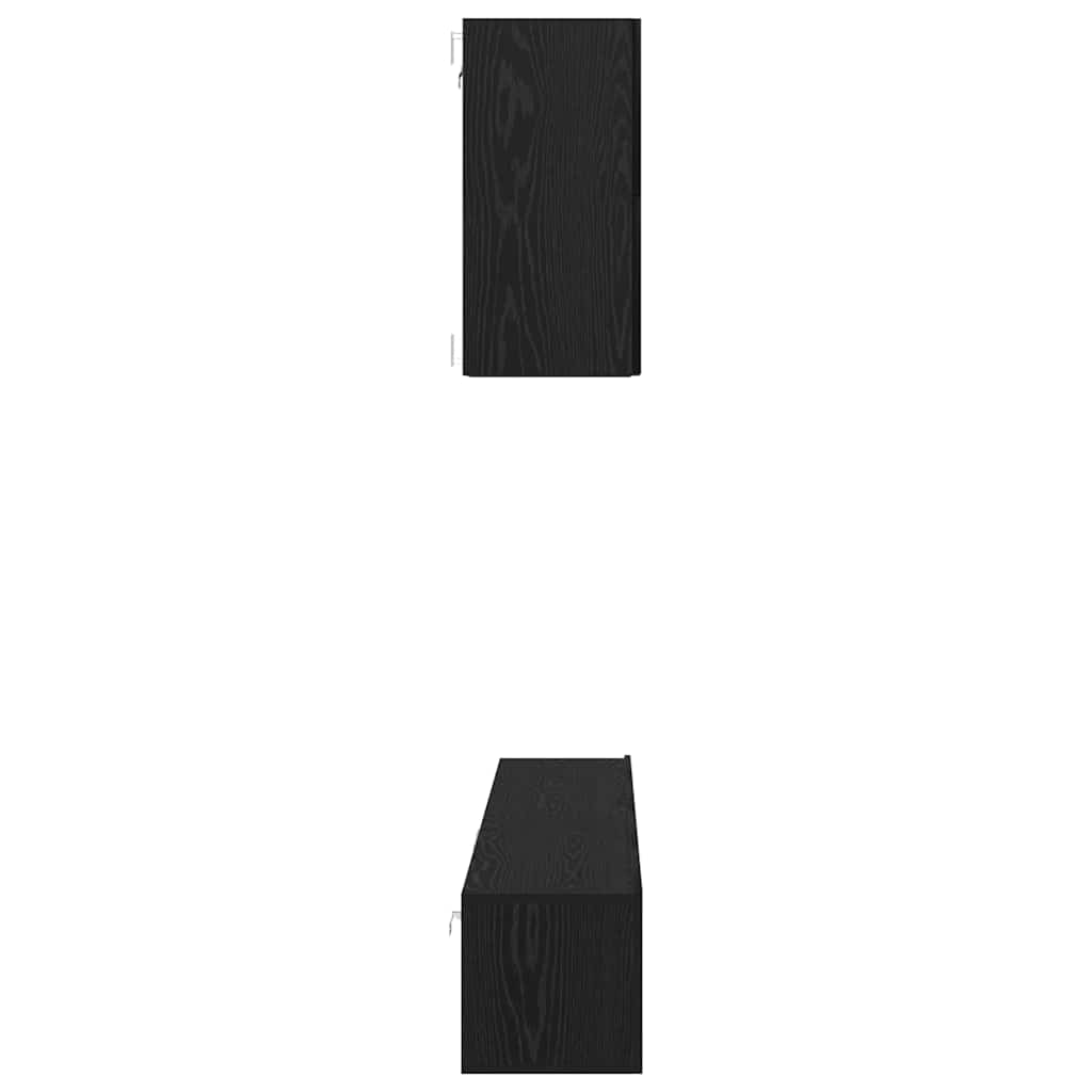 TV-Möbel-Set 5 pcs Schwarz Eichen-Optik 100 x 30 x 30 cm