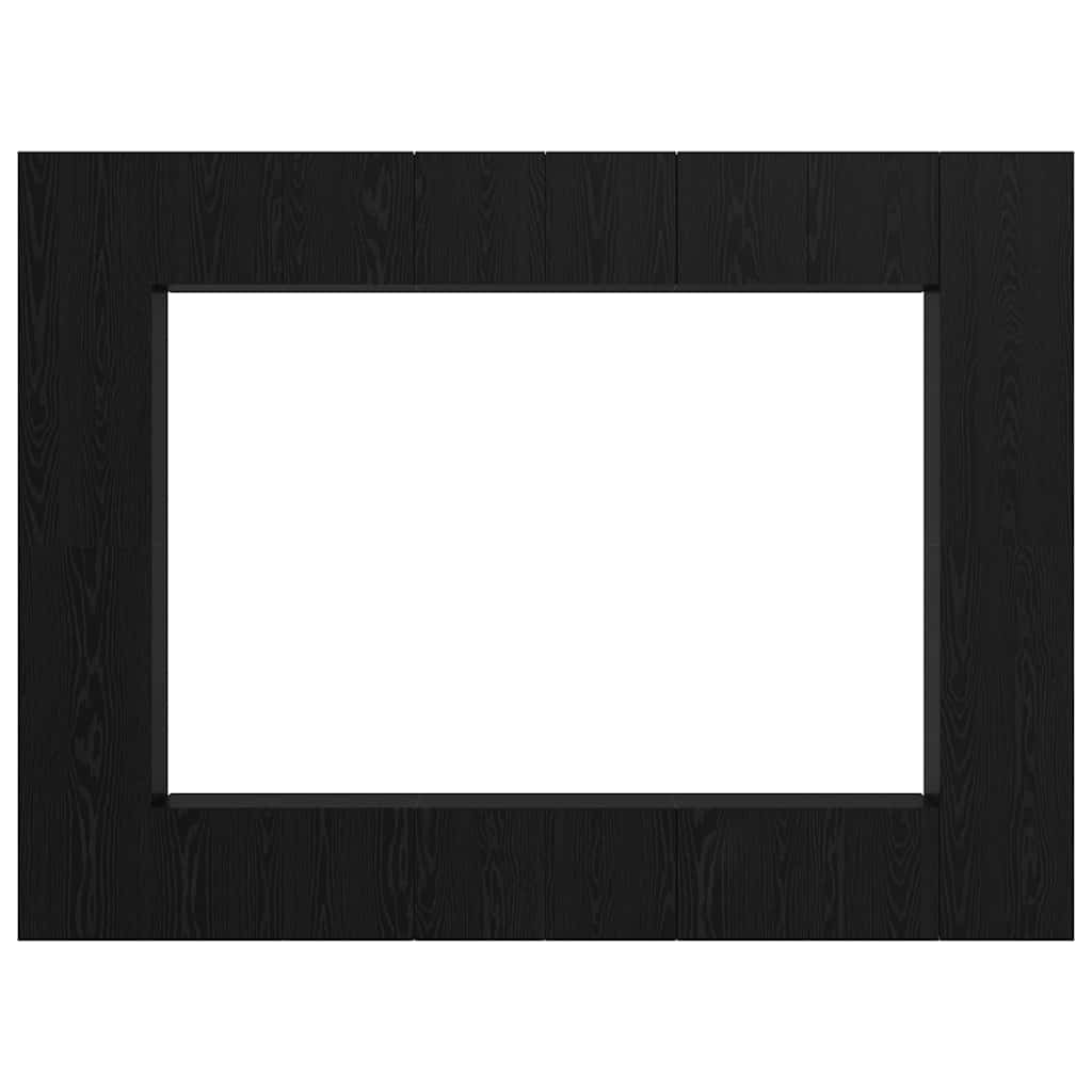 TV-Schrank-Set Wandmontiert 10 pcs Schwarz Eichen-Optik