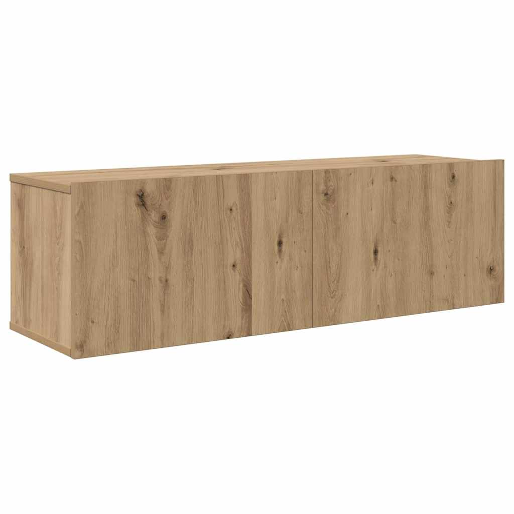 TV-Schrank-Set Wandmontiert 8 pcs Artisan-Eiche Holzwerkstoff