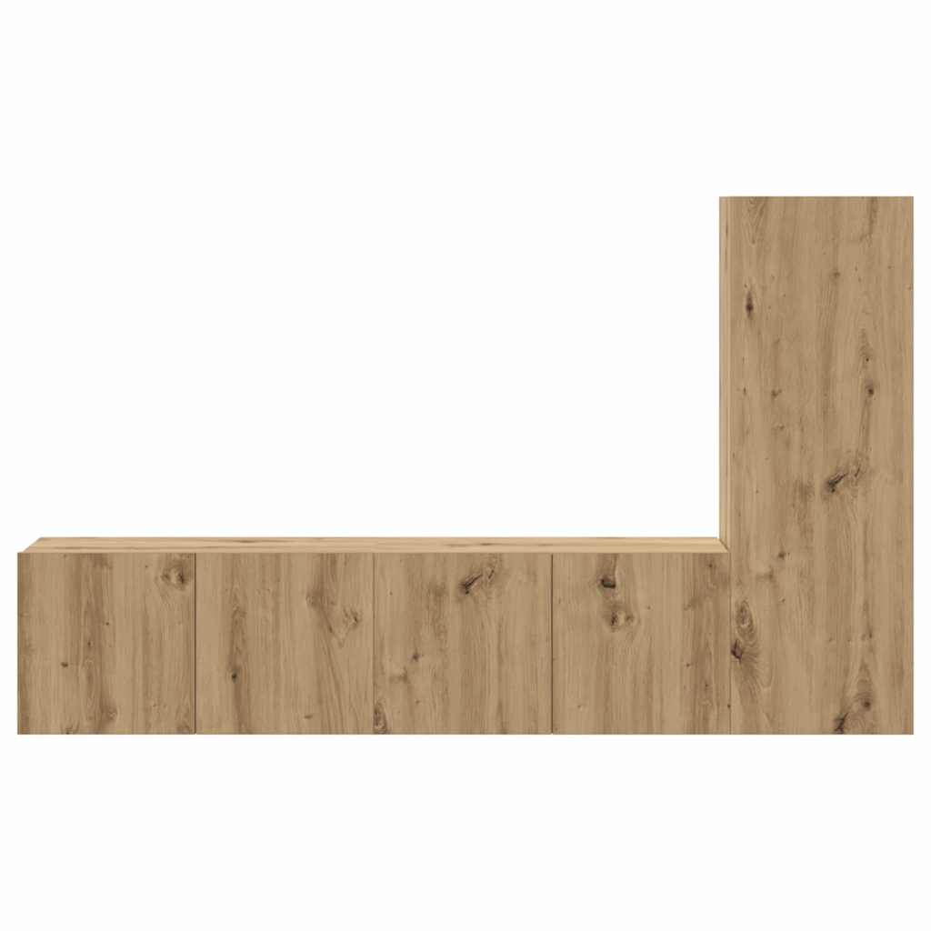 TV-Möbel-Set 3 pcs Artisan-Eiche 60 x 30 x 30 cm Holzwerkstoff