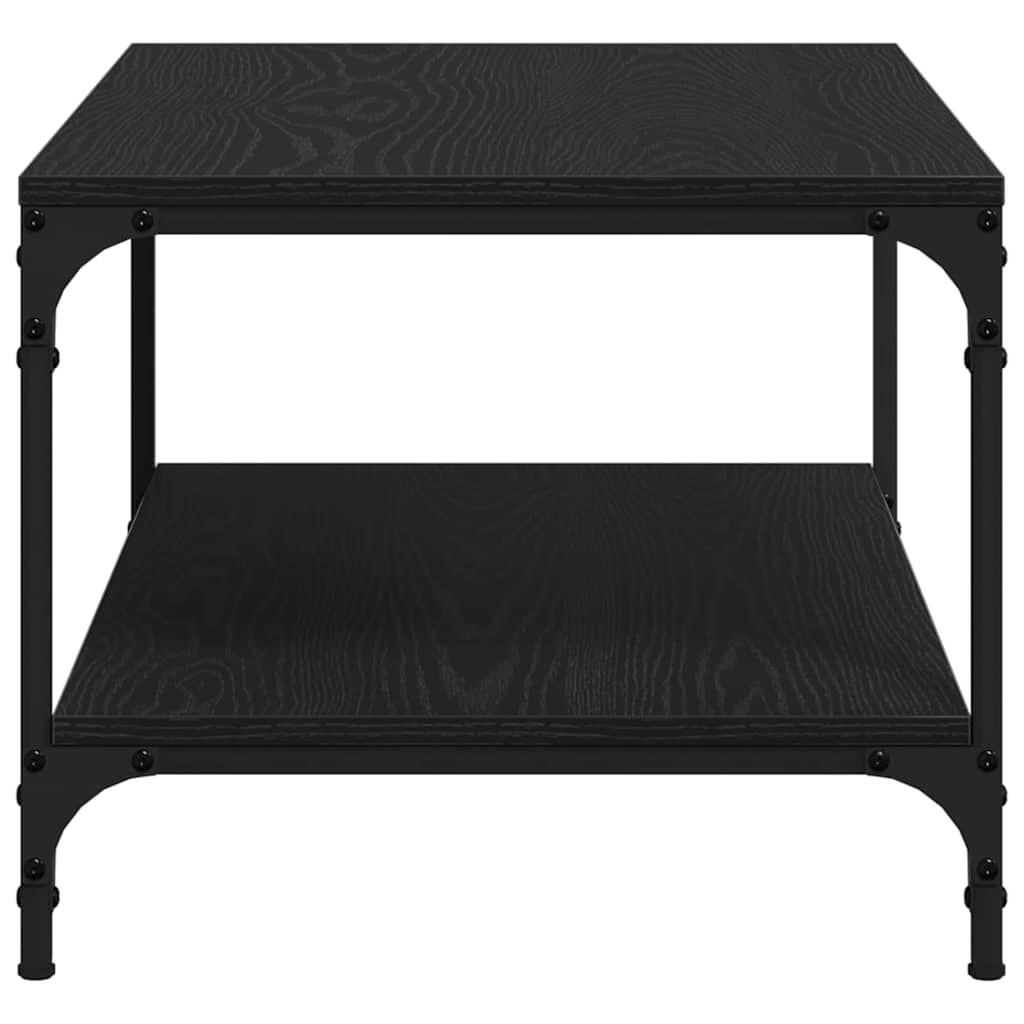 Couchtisch Schwarz Eichen-Optik 80 x 50 x 40 cm Holzwerkstoff