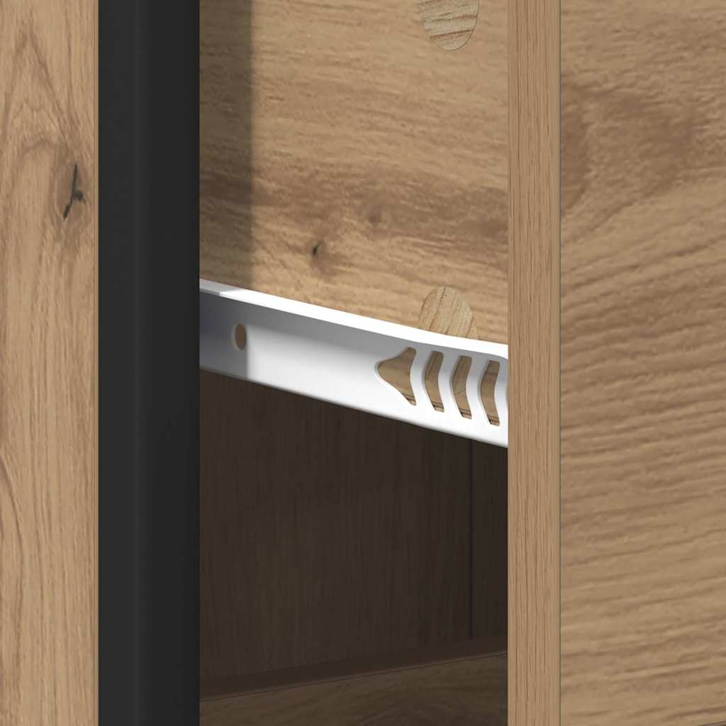 Badezimmer Schrank mit Regal Artisan-Eiche 35 x 37,5 x 166 cm