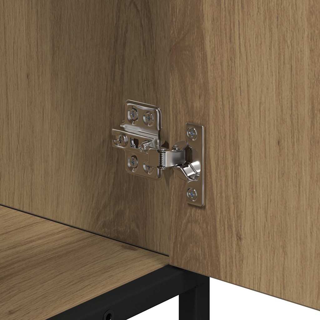 Badezimmer Waschbecken Schrank mit Regal Eiche handwerklich