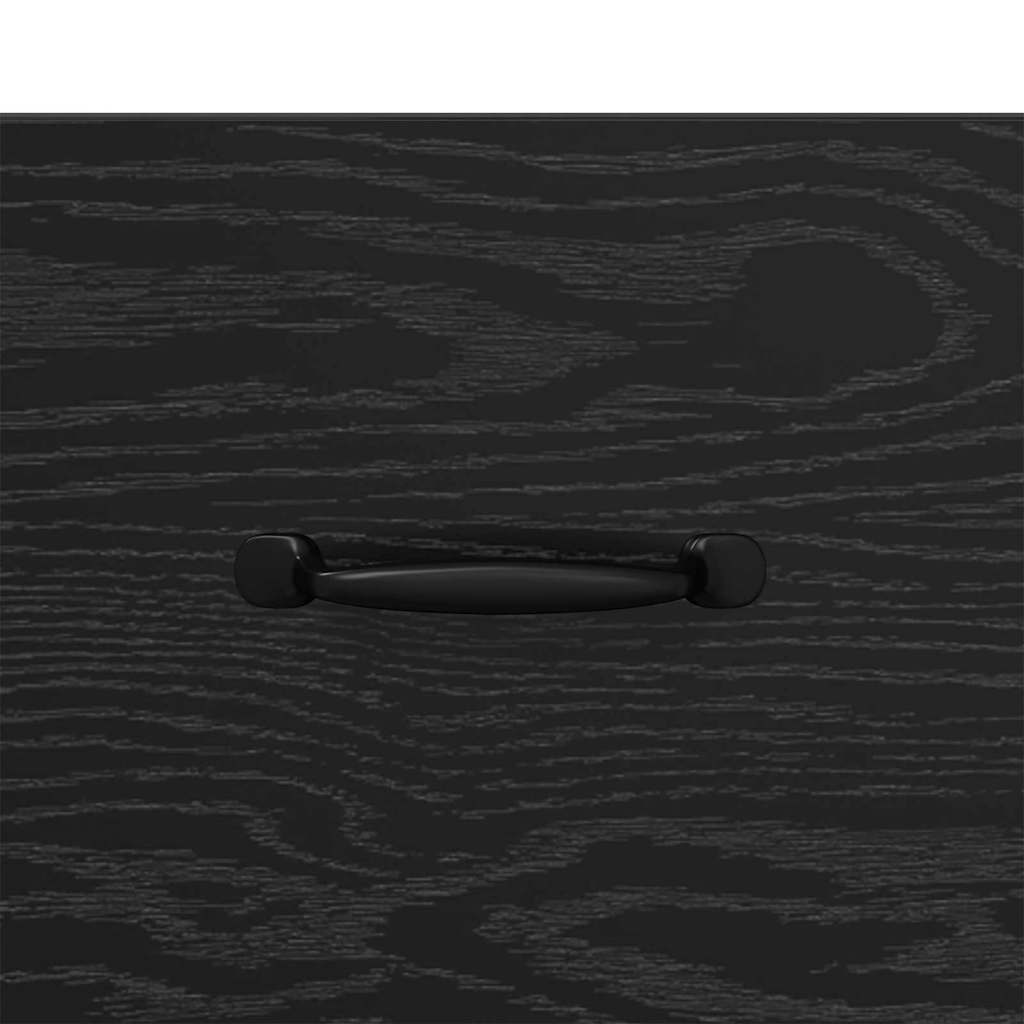 Nachttisch Schwarz Eichen-Optik 40 x 35 x 47,5 cm Holzwerkstoff