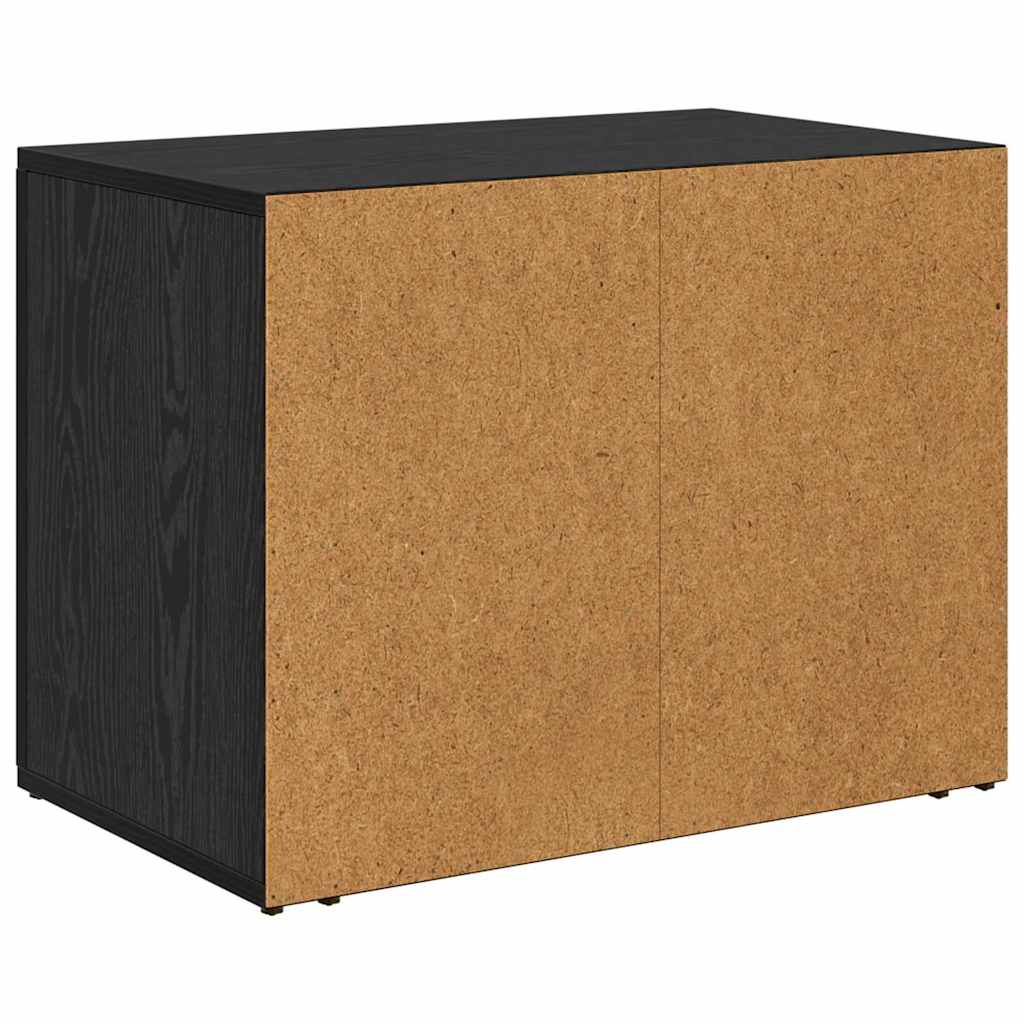 Nachttisch Schwarz Eichen-Optik 60 x 36 x 45 cm Holzwerkstoff