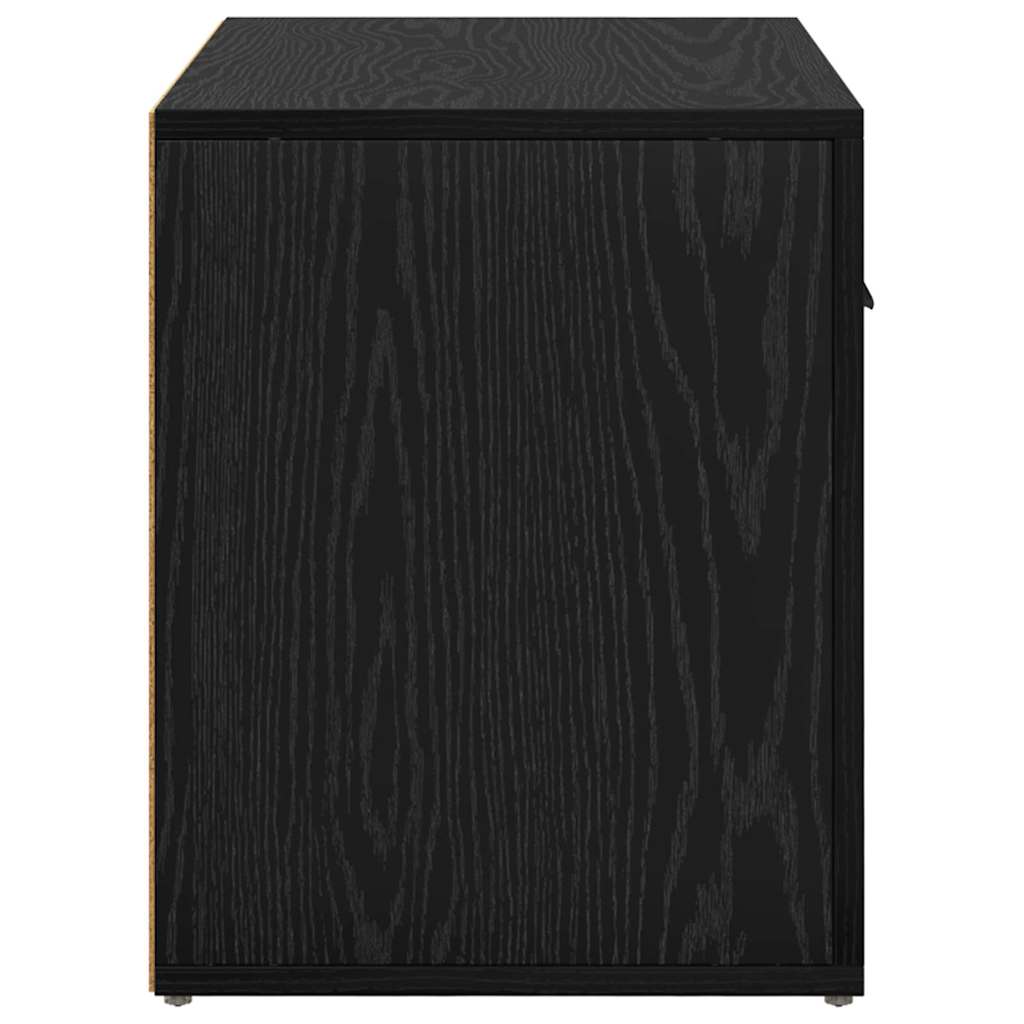 Nachttisch Schwarz Eichen-Optik 60 x 36 x 45 cm Holzwerkstoff