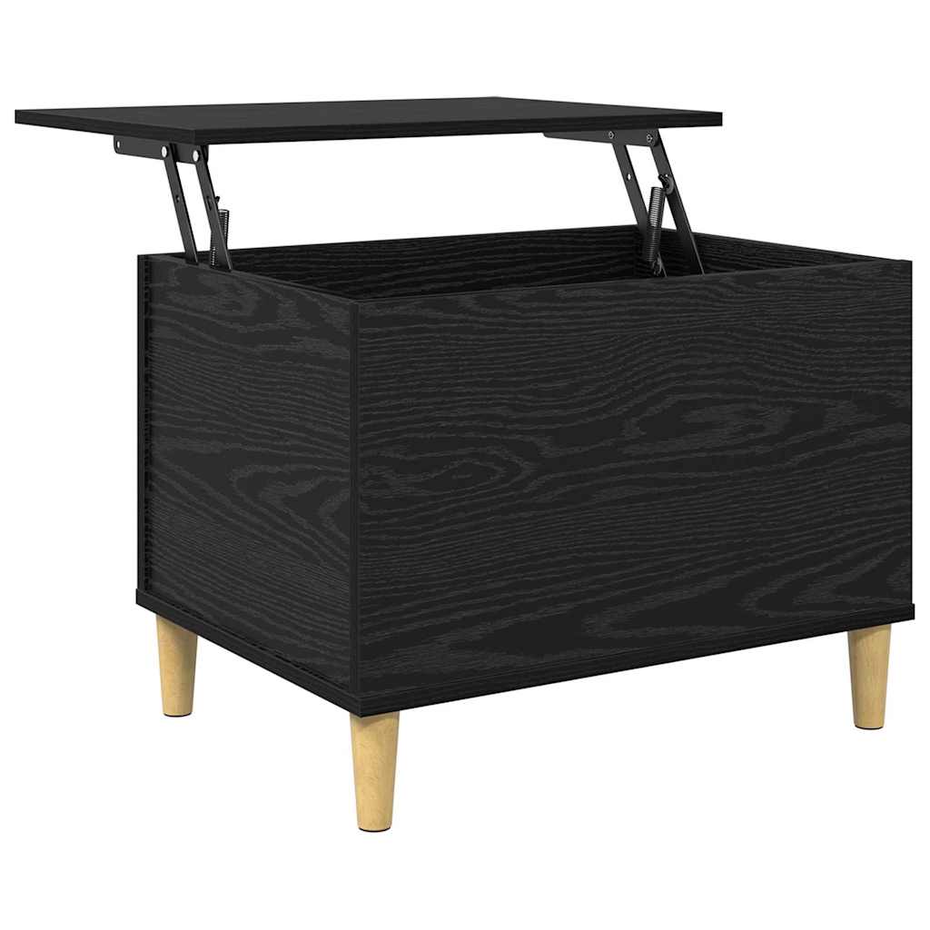 Nachttisch Schwarz Eichen-Optik 60 x 44.5 x 45 cm Holzwerkstoff
