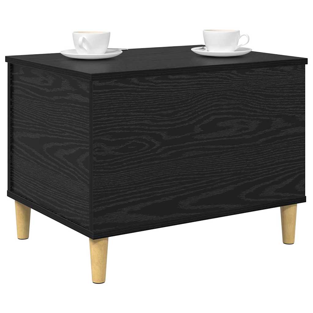 Nachttisch Schwarz Eichen-Optik 60 x 44.5 x 45 cm Holzwerkstoff