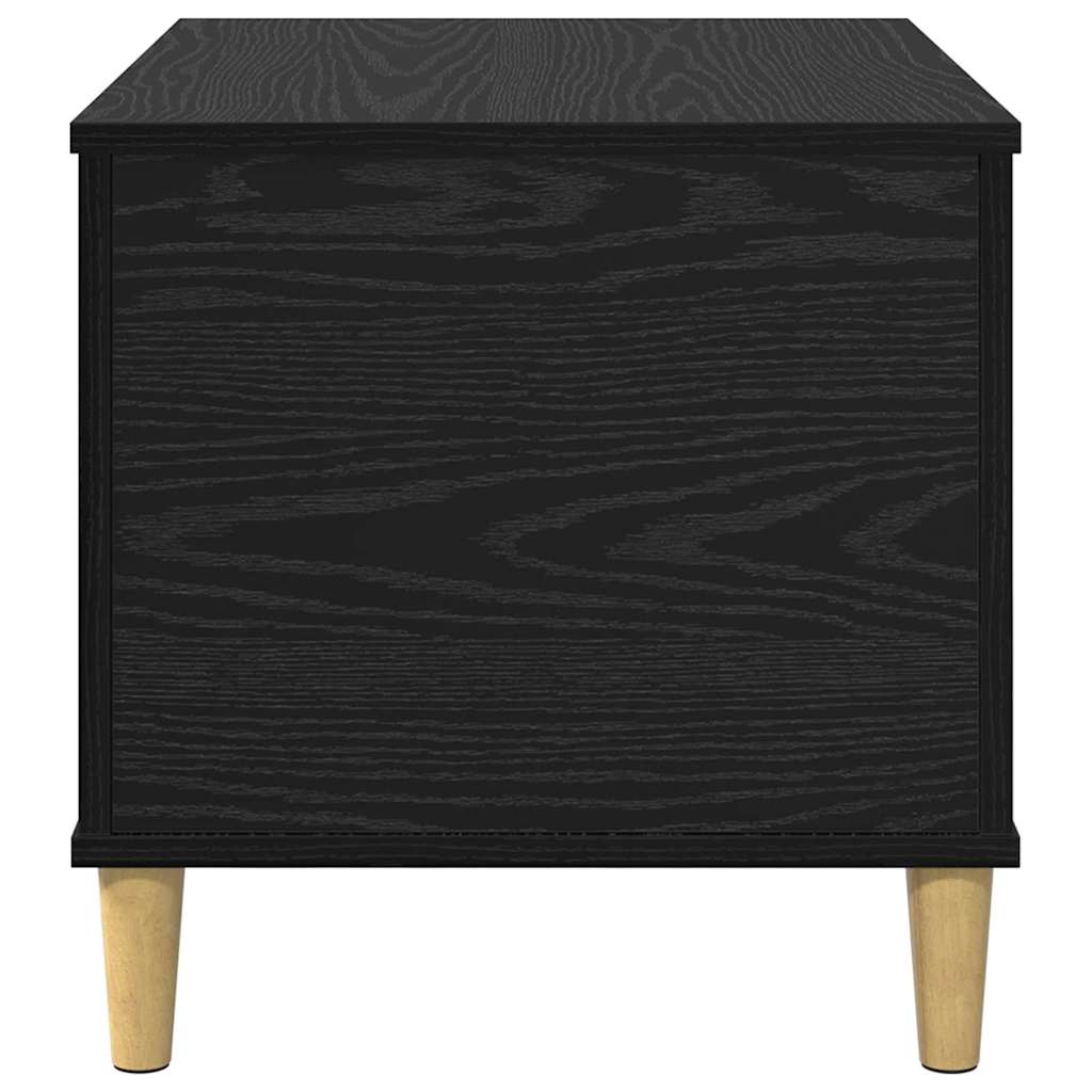 Nachttisch Schwarz Eichen-Optik 60 x 44.5 x 45 cm Holzwerkstoff