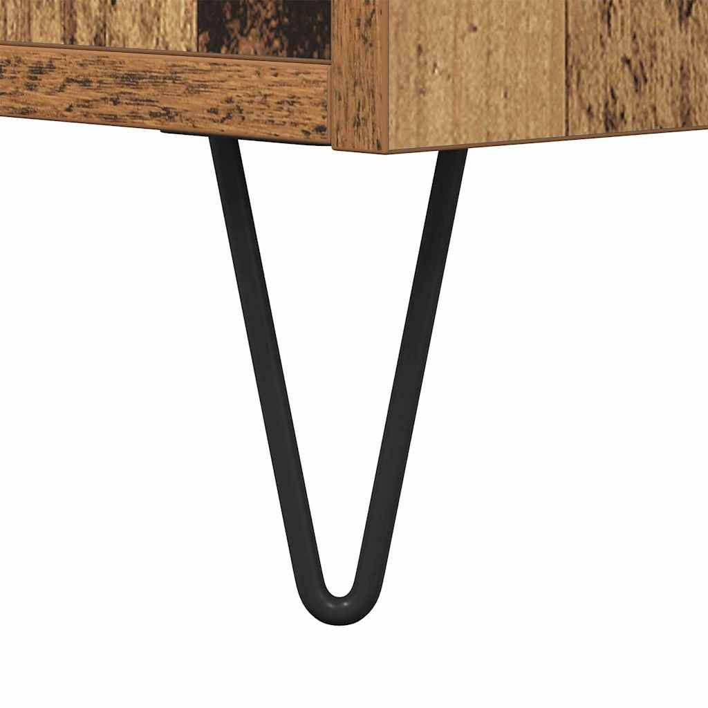 Couchtisch Altholz 80 x 80 x 36.5 cm Holzwerkstoff