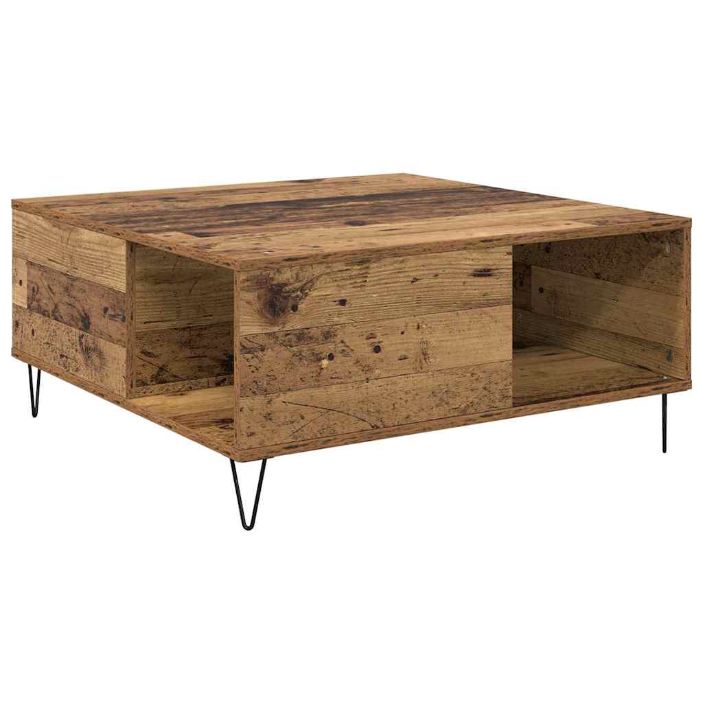 Couchtisch Altholz 80 x 80 x 36.5 cm Holzwerkstoff