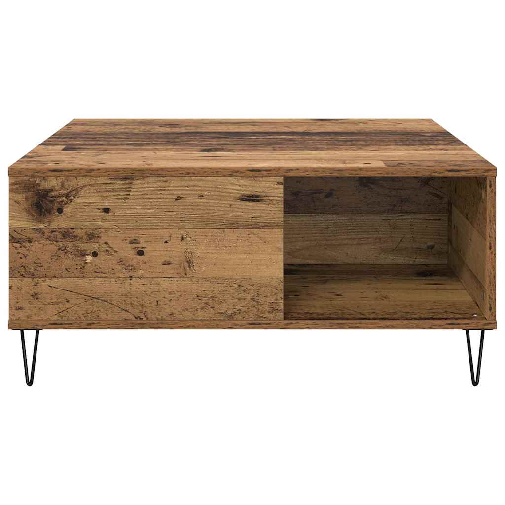 Couchtisch Altholz 80 x 80 x 36.5 cm Holzwerkstoff