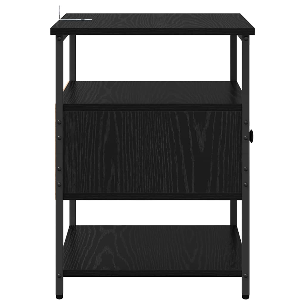 Nachttisch Schwarze Eiche 40 x 42 x 56 cm Holzwerkstoff