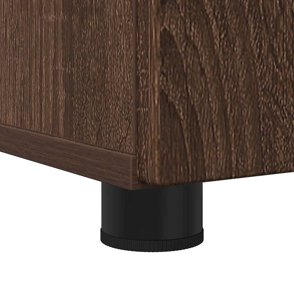 Badezimmer Schrank mit Regal Braun Eichen-Optik 60 x 35 x 80 cm
