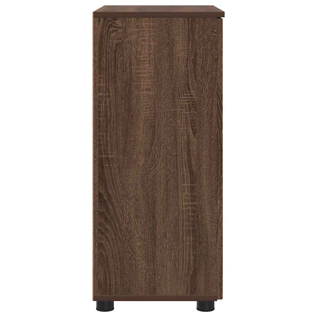 Badezimmer Schrank mit Regal Braun Eichen-Optik 60 x 35 x 80 cm